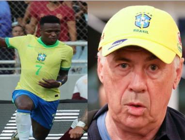 Vinícius y Carlo Ancelotti