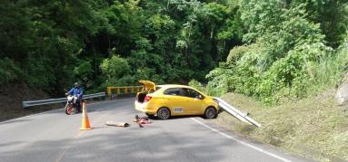 El vehículo fue encontrado a unos metros del accidente.