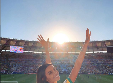 Joana Sanz es la novia de Dani Alves, jugador de la selección de Brasil.