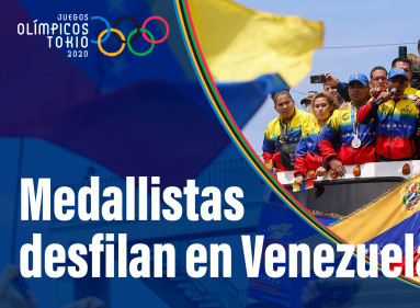 Venezuela recibe a sus atletas olímpicos.