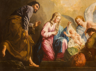 Representación de  la Natividad, una de las escenas más reproducidas en el arte religioso.