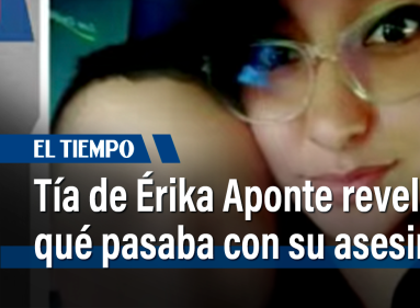 La tía de Érika Aponte narra en Arriba Bogotá varios detalles de la relación que mantenía Érika con su asesino y de como Érika pidió ayuda por muchos medios.