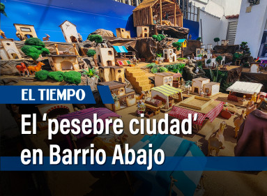 El escenario es realizado desde hace 8 años en la terraza de la casa de la familia Pedraza.