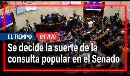 Senado de la República decide la suerte de la consulta popular | El Tiempo