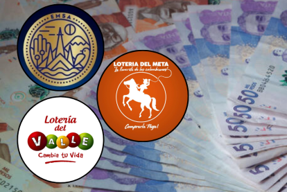 Lotería de Manizales, Meta y Valle.