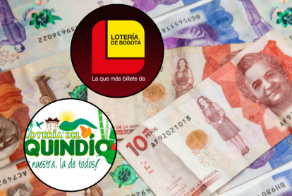Lotería de Bogotá y del Quindío.