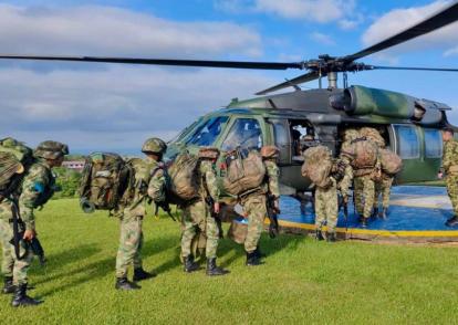 Foto de archivo de tropas del Ejército de Colombia