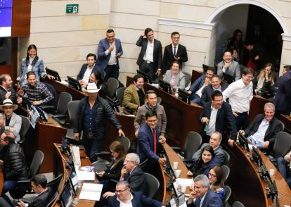 En el Senado de la República se realiza la plenaria sobre la Reforma Pensional.