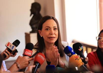 La líder opositora venezolana María Corina Machado