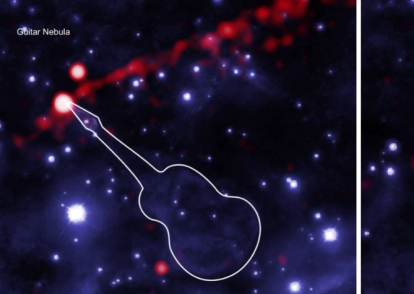 Nebulosa de la Guitarra 'lanzallamas' captada en imágenes de Chandra y Hubble