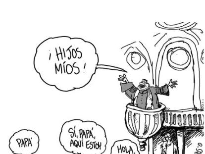 Sacerdote colombiano en EE. UU. - Caricatura de Guerreros