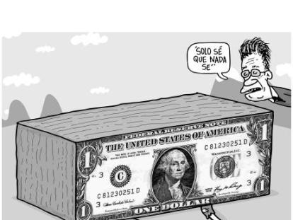 El ‘peso’ del dólar aplasta al peso - Caricatura de Matador