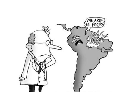 Pulmón en peligro - Caricatura de Beto Barreto