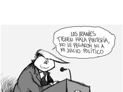Balance de Trump - Caricatura de Guerreros
