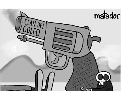Plan pistola de 'chiquito malo' - Caricatura de Matador