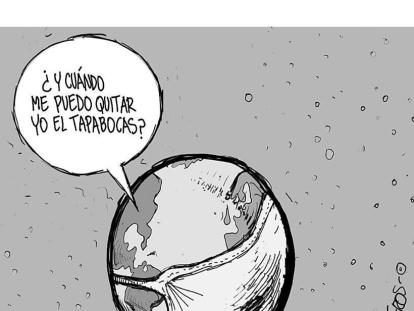 Ella vive en pandemia - Caricatura de Matador