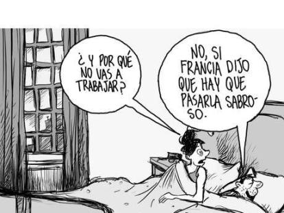 Ante nuevo Gobierno - Caricatura de Rodrigo Guerrero