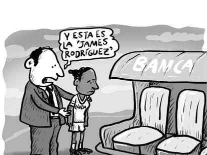 Tour por el Bernabéu - Caricatura de Beto Barreto