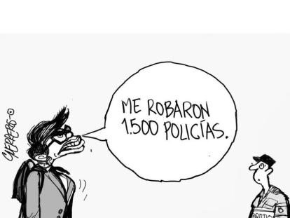 Inseguridad en Bogotá - Caricatura de Guerreros