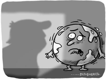 Aterrados - Caricatura de Beto Barreto