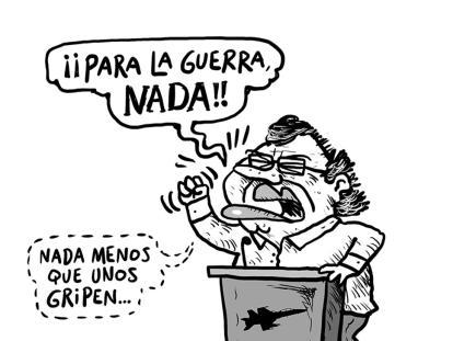 Cambio de discurso - Caricatura de Beto Barreto
