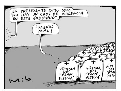 Caricatura de Mil del 7 de Mayo: Buena noticia