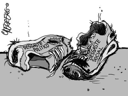 Lo que quedó de las marchas - Caricatura de Guerreros