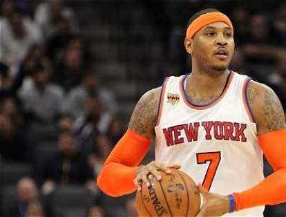 Carmelo Anthony, alero de los Knicks de Nueva York.
