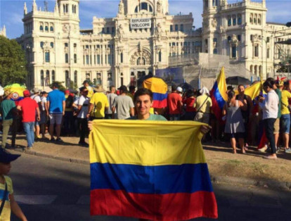 Así registraron los colombianos en el exterior el final de La Vuelta España.