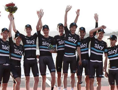 El pasado 20 de agosto, el Sky de Chris Froome se impuso en la contrarreloj por equipos de la Vuelta a España. El Movistar de Nairo fue segundo.