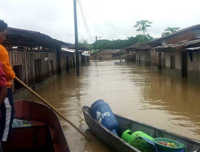 Las lluvias provocaron los desbordamientos de los ríos San Juan, Condoto, Atrato y Samaná.