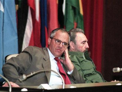 Samper y Castro en la XXIII conferencia del grupo de los No Alineados (1998).