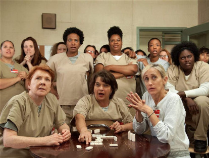 1. 'Orange is the new black' es la serie estrella de Netflix. Este año finalizó su cuarta temporada y narra la vida de un grupo de reclusas en Estados Unidos.