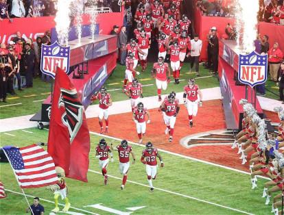 Salida de los Atlanta Falcons en el Super Bowl 51.