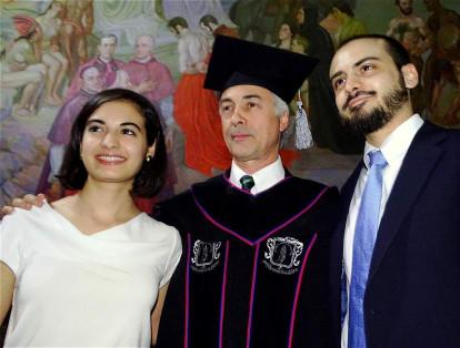 Juan Carlos Iragorri con sus hijos, Martín y Ana Iragorri Múnera.