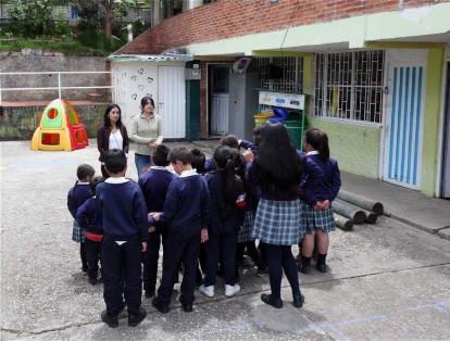 Los niños de la escuela son una parte fundamental para hacer sostenible el proyecto del ecobarrio.