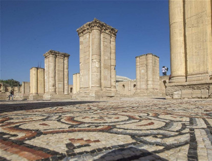 El Ministerio de Turismo y Antigüedades de Palestina ha abierto el mosaico al público durante un día.