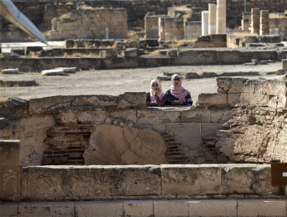 Cuando se descubrió, estaba aún cubierto de escombros y restos dejados por el terremoto que sacudió la ciudad hace más de 1.000 años.