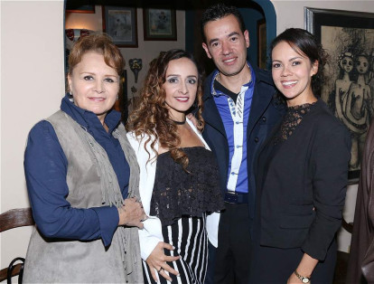 Luz Myriam Villate, Claudia Salgado, Eduard Pineda y Tatiana Trujillo.