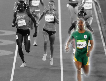 La atleta Caster Semenya ganó el oro en los 800 metros planos y reavivó la polémica sobre el hiperandrogenismo.