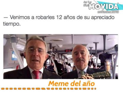 Álvaro Uribe y Andrés Pastrana, transmiten en vivo. De más de 1.000 votos, obtuvo 520.