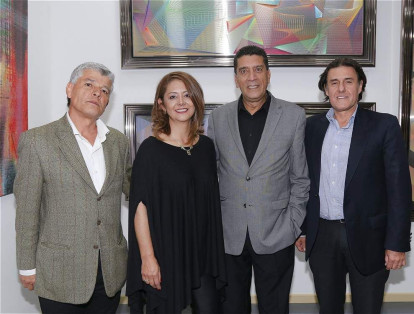 Darío Rondón, Patricia Suárez, Jorge Correa y Gustavo Rojas.