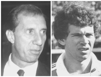 Para España 82, se enfrentaron en Bogotá y volvieron a empatar. Esta vez 1-1. El gol local fue de Hernán Darío Herrera (foto derecha) y los uruguayos marcaron por medio de Waldemar Victorino.