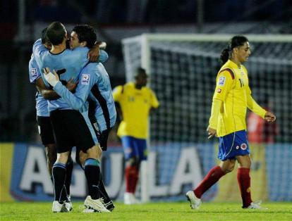 Por las eliminatorias para Sudáfrica 2010 el encuentro se disputó en Bogotá, en septiembre de 2008. Colombia llegaba invicto como local, sin embargo, Uruguay ganó 1-0.