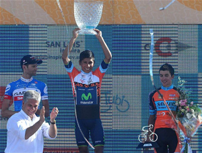 A inicios del 2014, Nairo ganó el Tour de San Luis y la clasificación de la montaña.