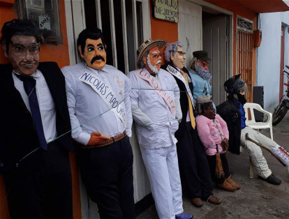 Nicolás Maduro, Víctor Carranza, Betty, la fea; el alcalde de Ibagué, Guillermo Alfonso Jaramillo; Juan Manuel Santos y Timochenko son los personajes predilectos por la gente para quemar.
