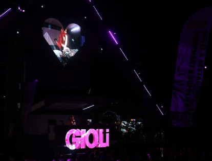 También hubo presencia de mujeres DJ. Gioli es una artista italiana que por primera vez llevaba su 'show' al Caribe.