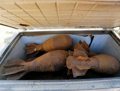 En el zoológico y en gran parte de Mosul se pueden encontrar los restos de artefactos explosivos.