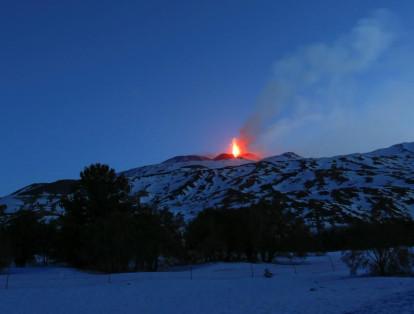 La actividad más alta del volcán se inició en las horas de la tarde del pasado 28 de febrero.