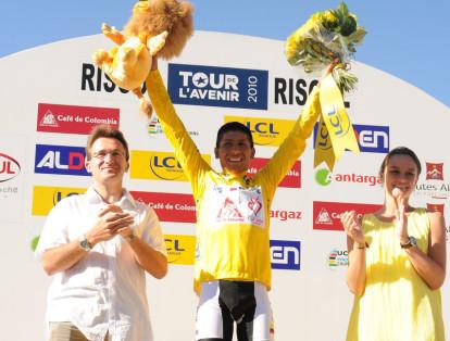 Nairo Quintana, campeón del Tour de l'Avenir 2010.
